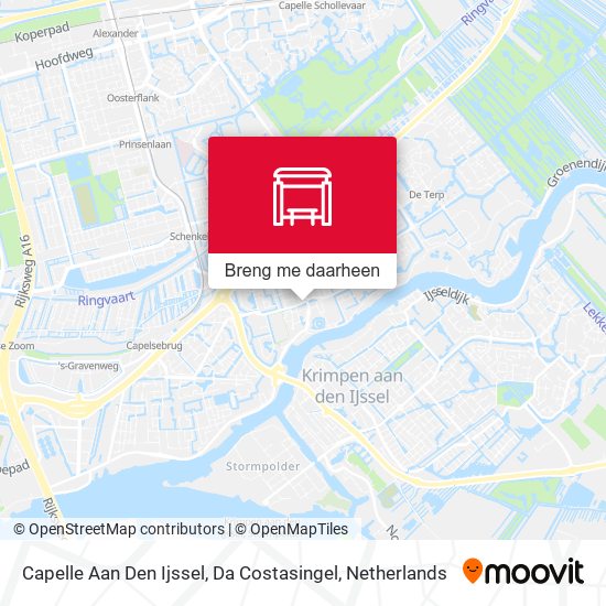 Capelle Aan Den Ijssel, Da Costasingel kaart