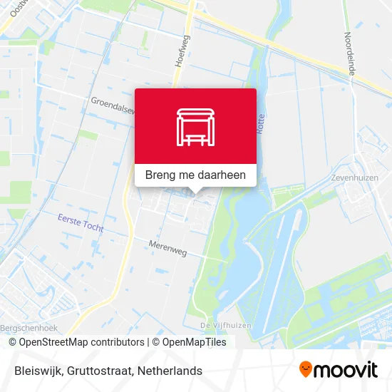 Bleiswijk, Gruttostraat kaart