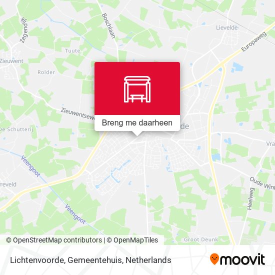 Lichtenvoorde, Gemeentehuis kaart