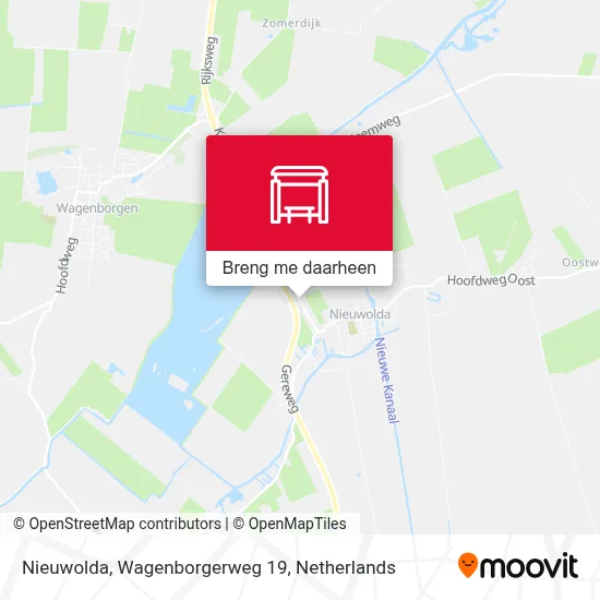 Nieuwolda, Wagenborgerweg 19 kaart