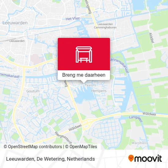 Leeuwarden, De Wetering kaart
