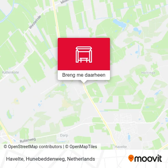 Havelte, Hunebeddenweg kaart