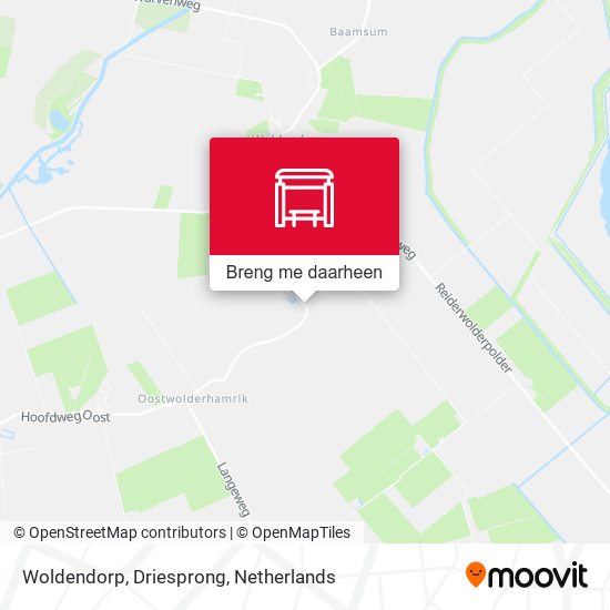 Woldendorp, Driesprong kaart