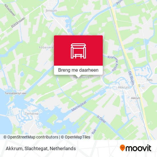 Akkrum, Slachtegat kaart