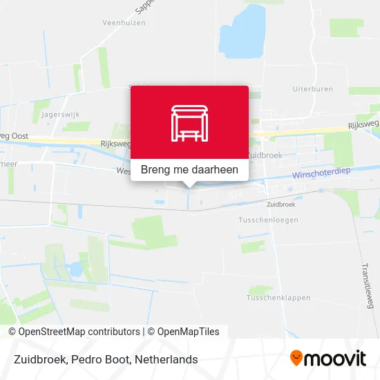 Zuidbroek, Pedro Boot kaart