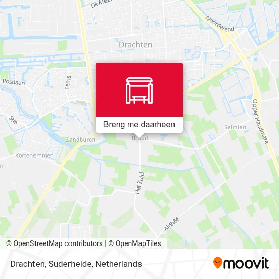 Drachten, Suderheide kaart