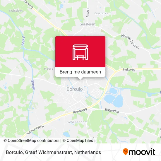 Borculo, Graaf Wichmanstraat kaart
