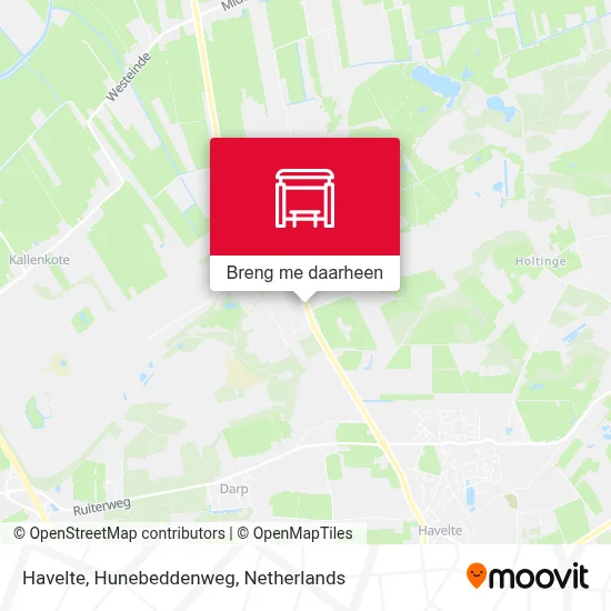 Havelte, Hunebeddenweg kaart