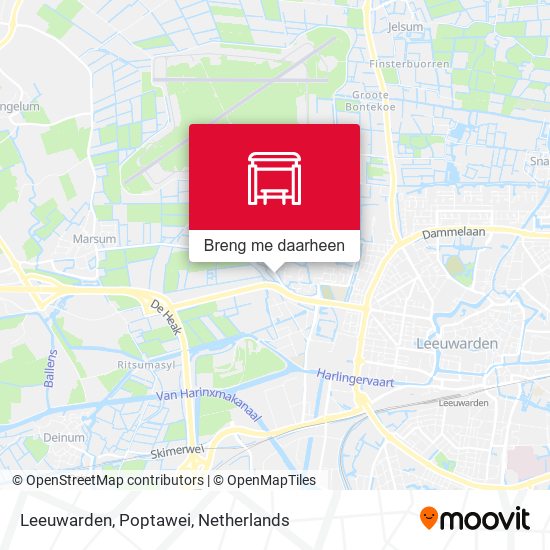 Leeuwarden, Poptawei kaart