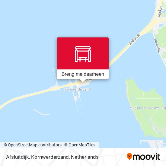 Afsluitdijk, Kornwerderzand kaart