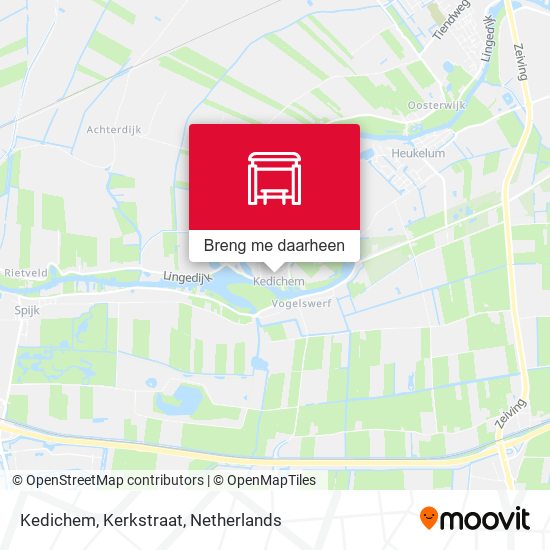 Kedichem, Kerkstraat kaart