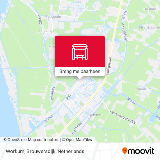 Workum, Brouwersdijk kaart