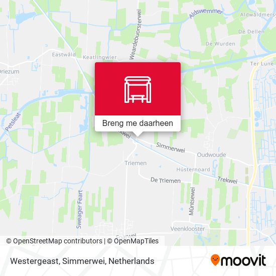 Westergeast, Simmerwei kaart