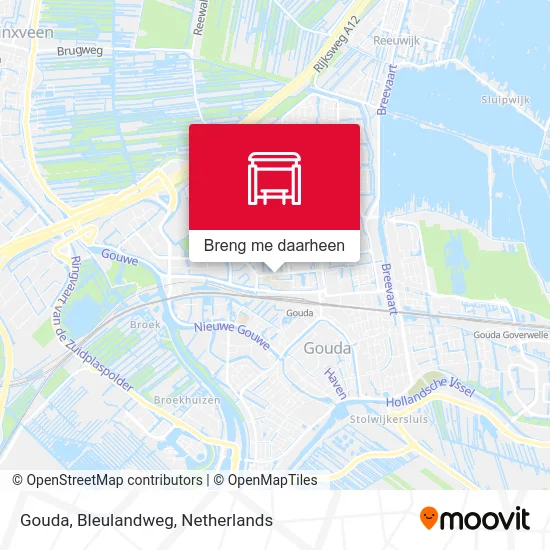 Gouda, Bleulandweg kaart