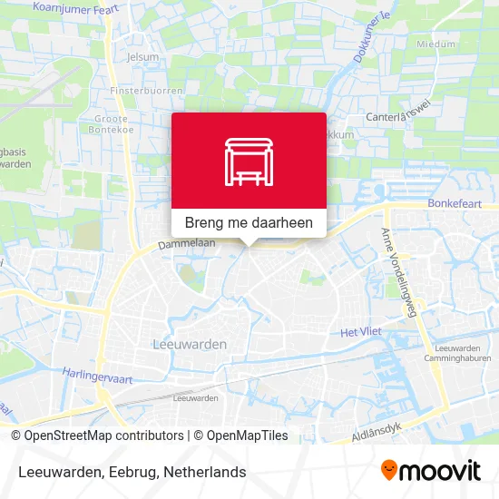 Leeuwarden, Eebrug kaart