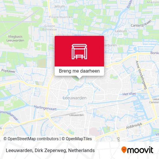 Leeuwarden, Dirk Zeperweg kaart