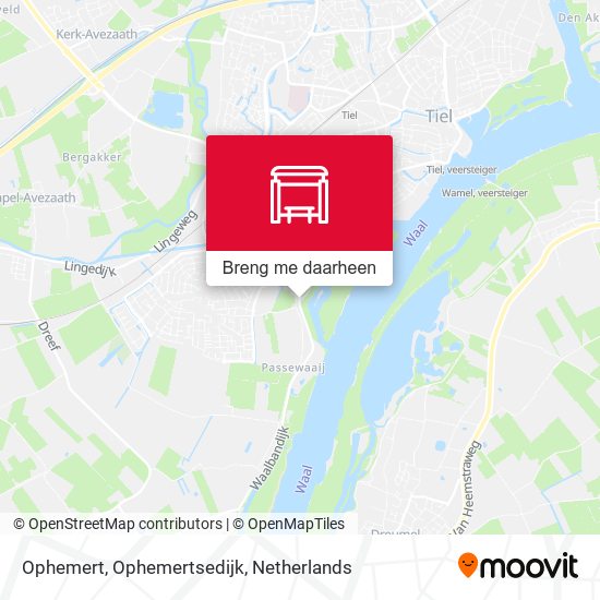 Ophemert, Ophemertsedijk kaart