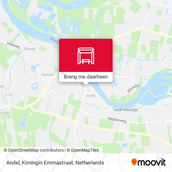 Andel, Koningin Emmastraat kaart