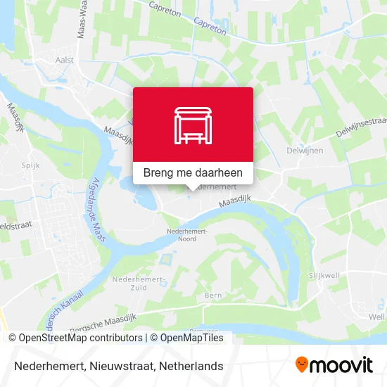 Nederhemert, Nieuwstraat kaart