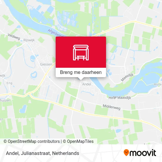 Andel, Julianastraat kaart