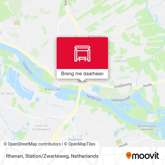 Rhenen, Station/Zwarteweg kaart