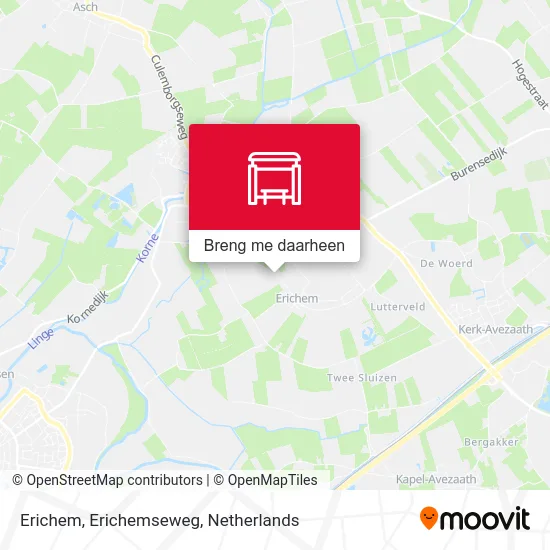 Erichem, Erichemseweg kaart