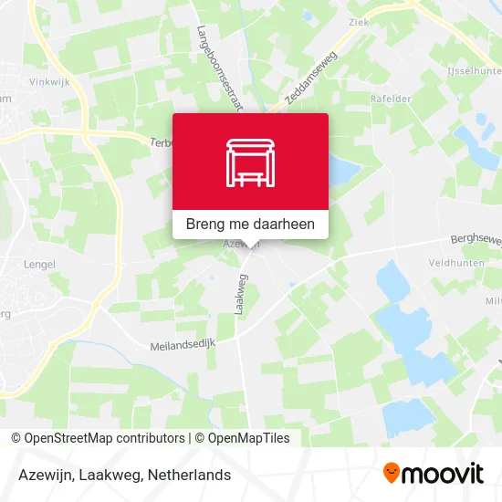 Azewijn, Laakweg kaart