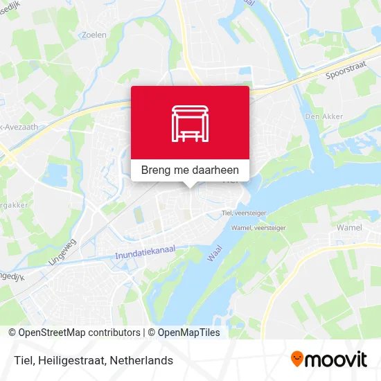 Tiel, Heiligestraat kaart