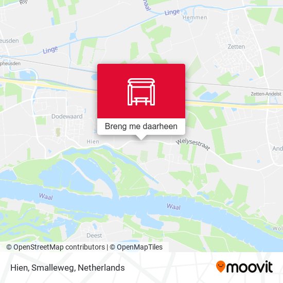 Hien, Smalleweg kaart