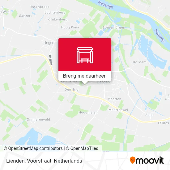Lienden, Voorstraat kaart