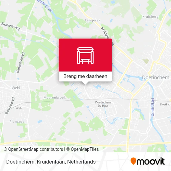 Doetinchem, Kruidenlaan kaart