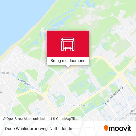 Oude Waalsdorperweg kaart