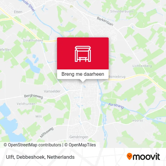 Ulft, Debbeshoek kaart