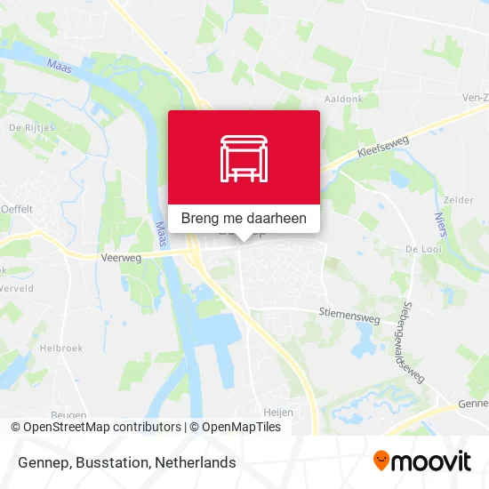 Gennep, Busstation kaart