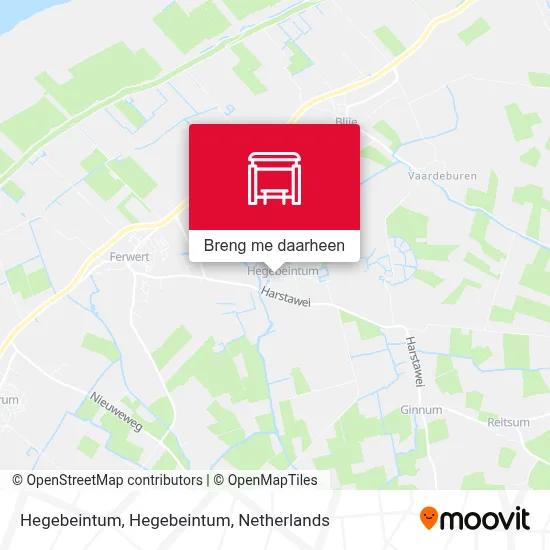 Hegebeintum, Hegebeintum kaart