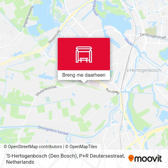 'S-Hertogenbosch (Den Bosch), P+R Deutersestraat kaart