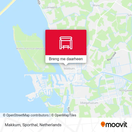 Makkum, Sporthal kaart