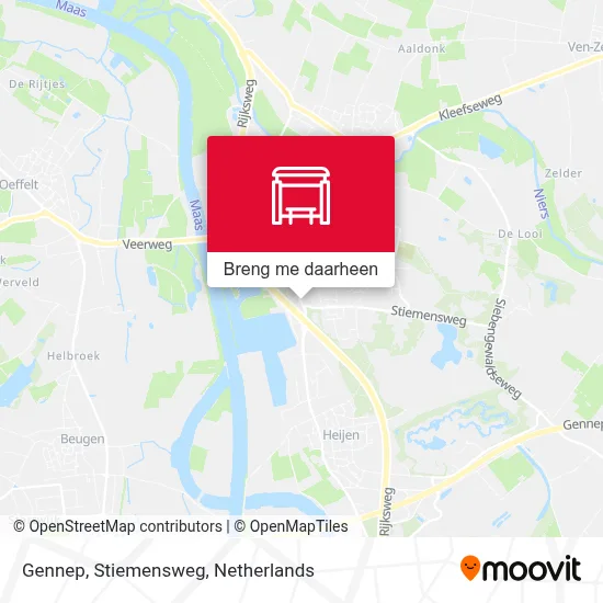 Gennep, Stiemensweg kaart