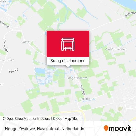 Hooge Zwaluwe, Havenstraat kaart