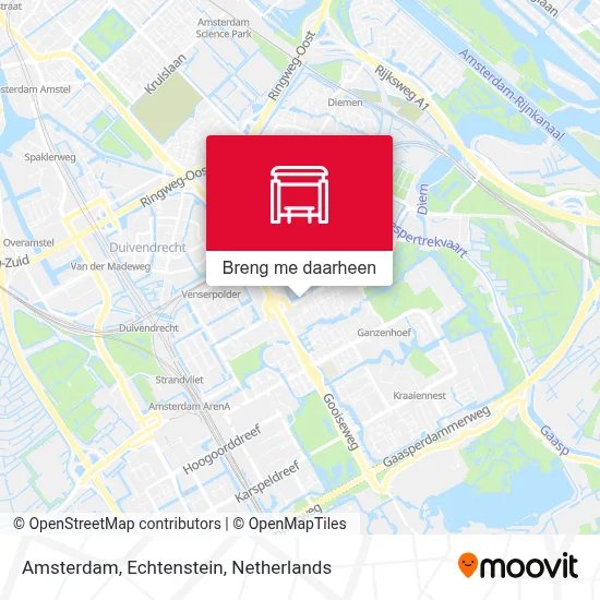 Amsterdam, Echtenstein kaart