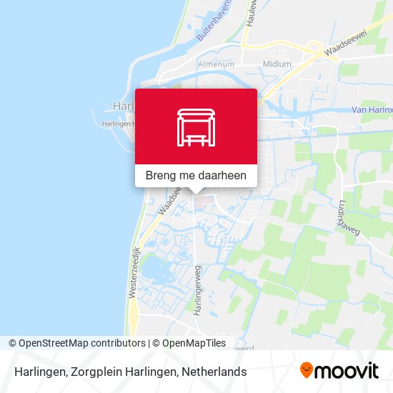 Harlingen, Zorgplein Harlingen kaart