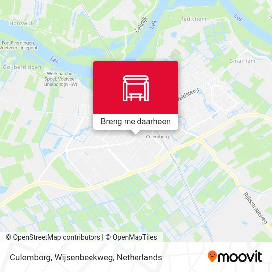 Culemborg, Wijsenbeekweg kaart