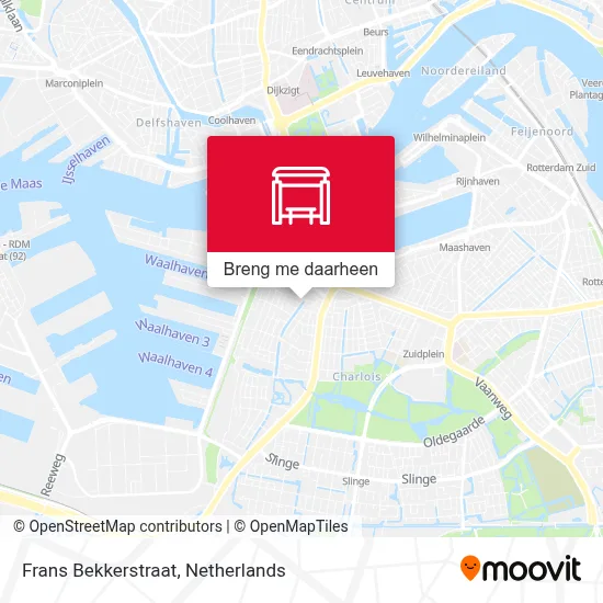 Frans Bekkerstraat kaart