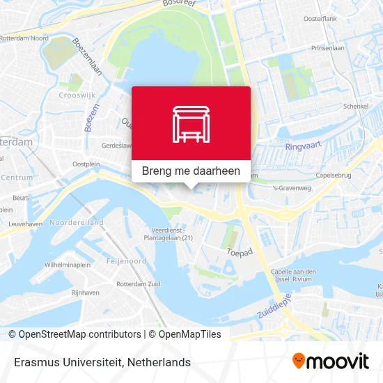 Erasmus Universiteit kaart