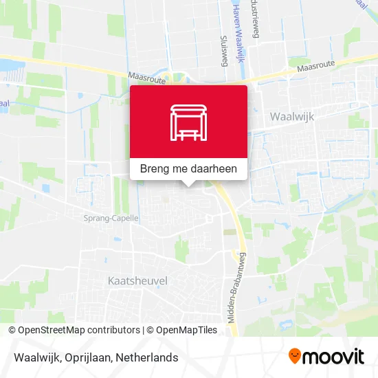 Waalwijk, Oprijlaan kaart
