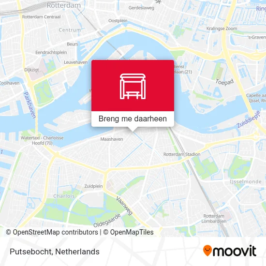 Putsebocht kaart