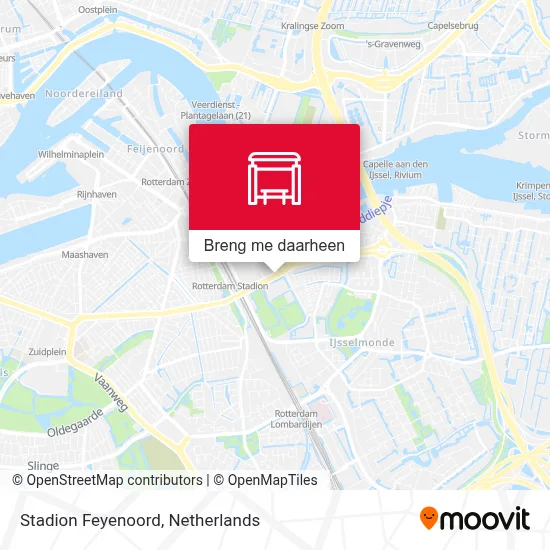 Stadion Feyenoord kaart