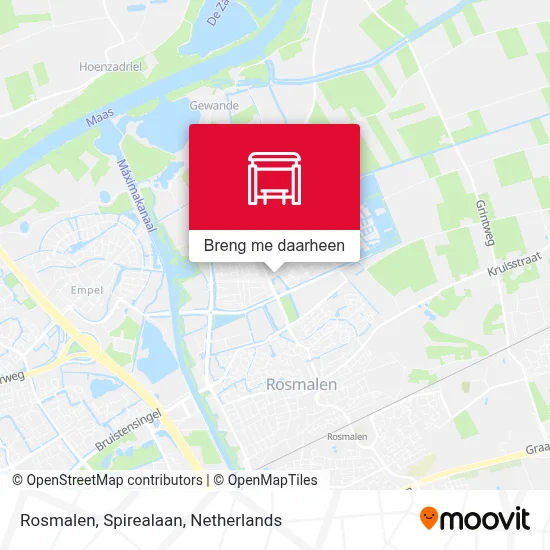 Rosmalen, Spirealaan kaart