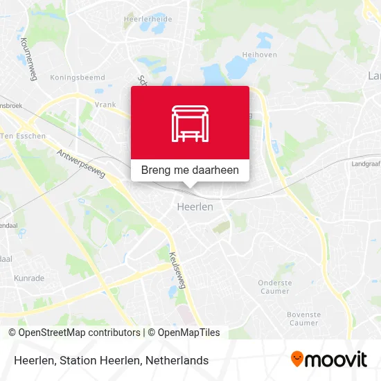 Heerlen, Station Heerlen kaart