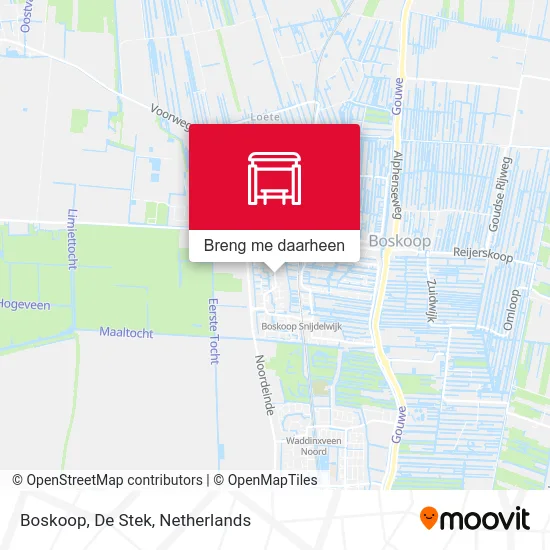 Boskoop, De Stek kaart